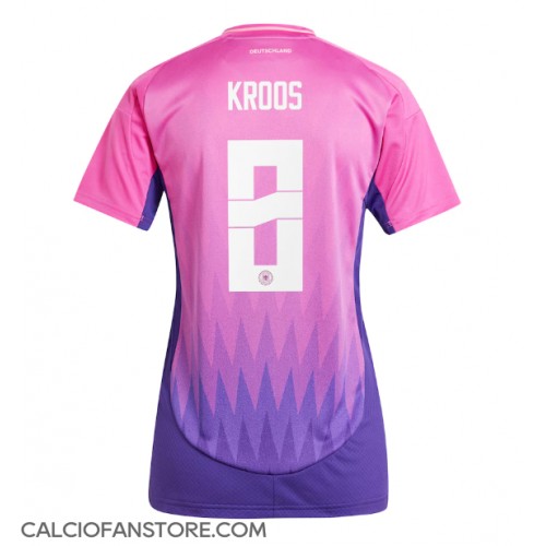 Maglia Calcio Germania Toni Kroos #8 Seconda Divisa Donna Europei 2024 Manica Corta